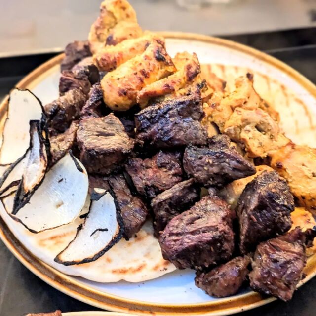 In case you missed it last week,  we'll be bringing more of this delicious hanger steak kabob with us to the @downtownslofarmersmarket TONIGHT!! Trust me, you'll want to try these perfectly marbled and marinated steak medalions!! 🔥🤤🔥

#deliciousfood #persianfood #persiankabob #steakkabob #steakmedalions #farmersmarket #slocal #enjoyslo #visitslo #sanluisobispoguide #supportlocal #eatlocal