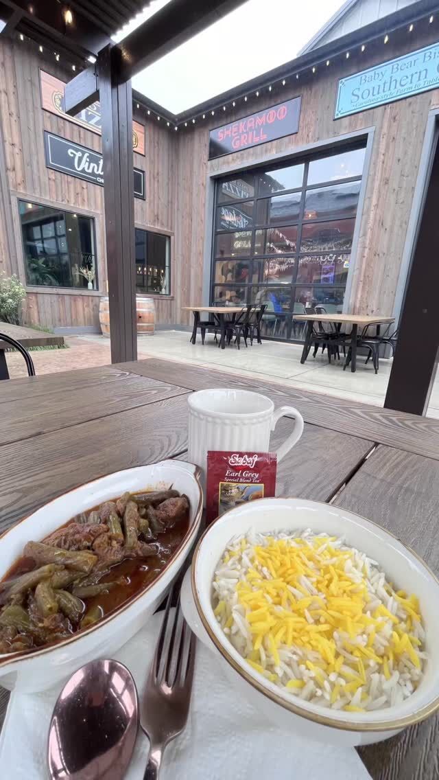 Don't let the rain keep you away! You'll want to get out and get your fill of this delicious stew made with green beans and tender chunks of beef in a rich tomato broth. Available while supplies last!

We'll also be out at the @downtownslofarmersmarket tonight. Grills will be hot 🔥 

#persianfood #persianstew #persiankabob #eatlocal #supportlocal #rainyday #comfortfood #soupseason