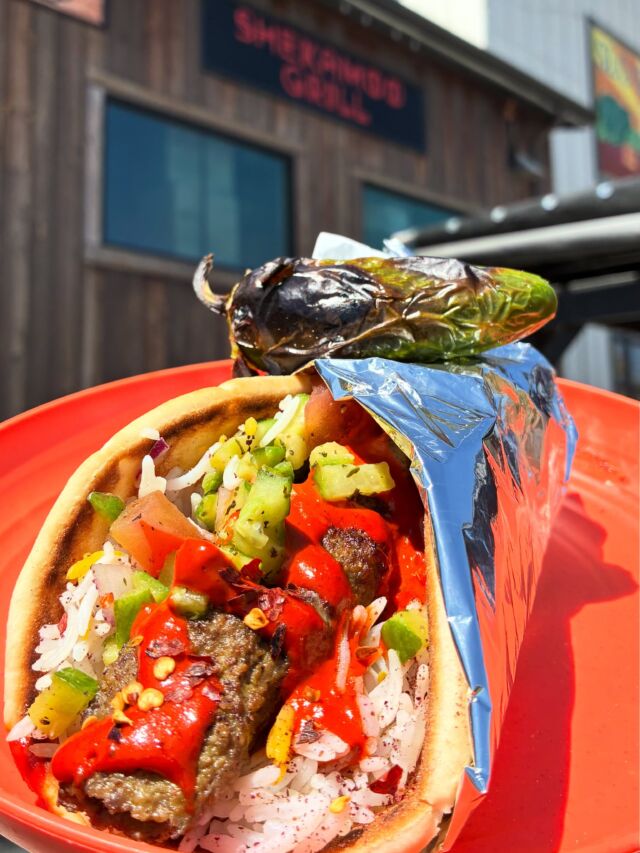 Heat-lovers ❤️‍🔥 Are you ready for THIS?

We’ve been working on something special for those taste buds that need a little extra spice! We’re ready to deliver our spicy koobideh kabob: A tender mince of Wagyu beef, lamb, and some flame grilled jalapeño kicking up the heat. ❤️‍🔥